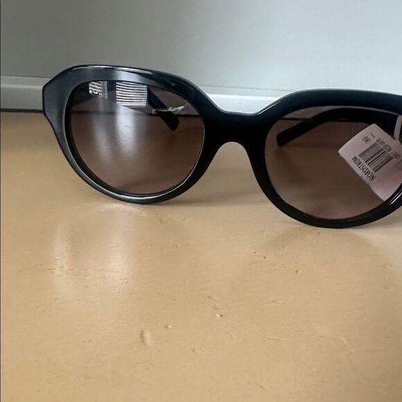 Givenchy Shiny Black/Gradient Brown Round Sunglasses NWT main image 5